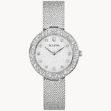 Women's Bulova Watch with Crystals 96L329 - Walter Bauman Jewelers