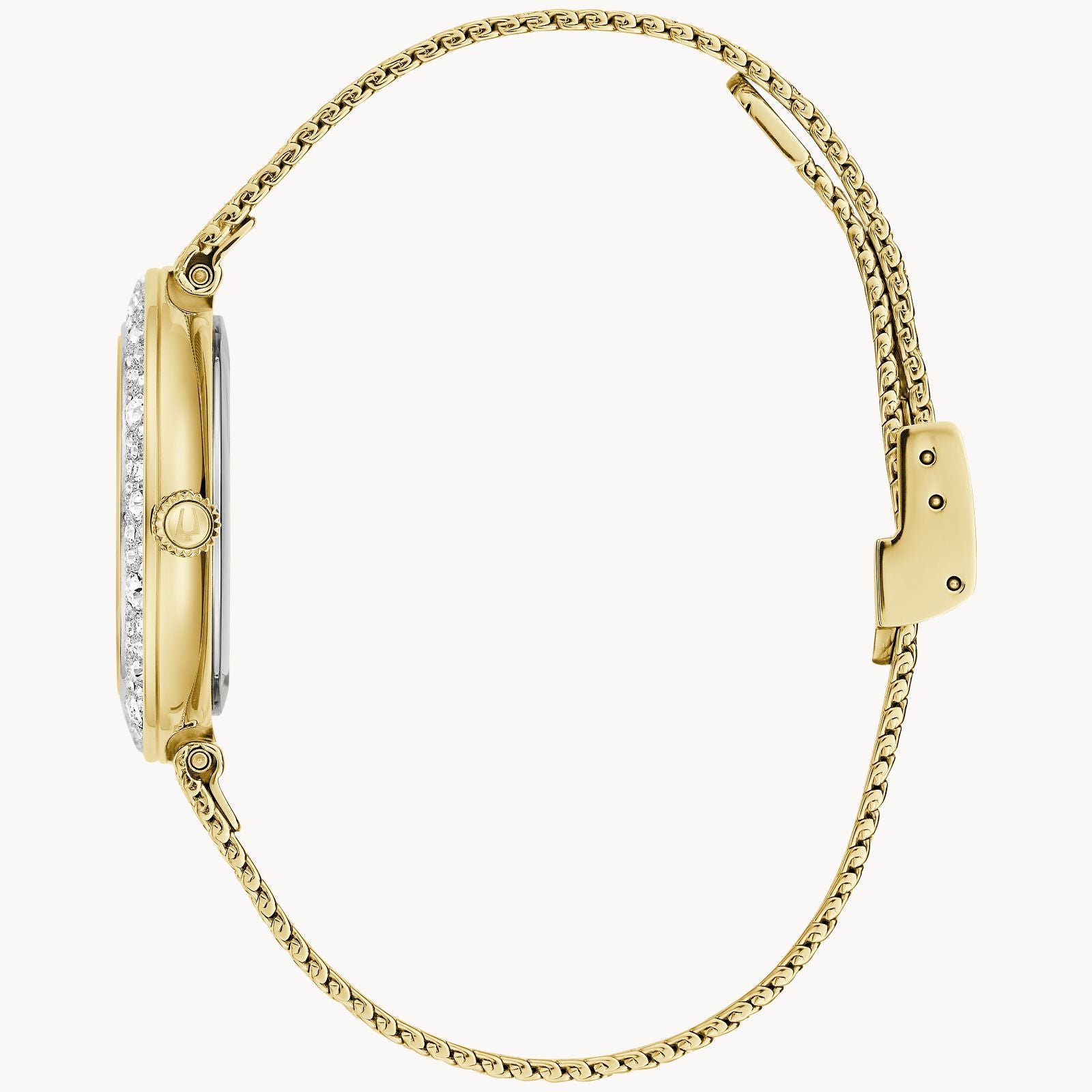 Women's Gold Tone Bulova Watch with Crystals 98L321 – Walter Bauman ...