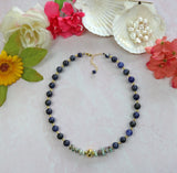 YGP Blue Jasper and Lapis Pendant Necklace. Set of Three - Walter Bauman Jewelers