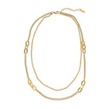 YGP Stainless Double Strand Necklace - Walter Bauman Jewelers