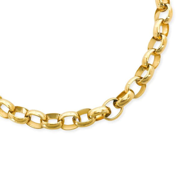 YGP Stainless Large Round Link Necklace - Walter Bauman Jewelers