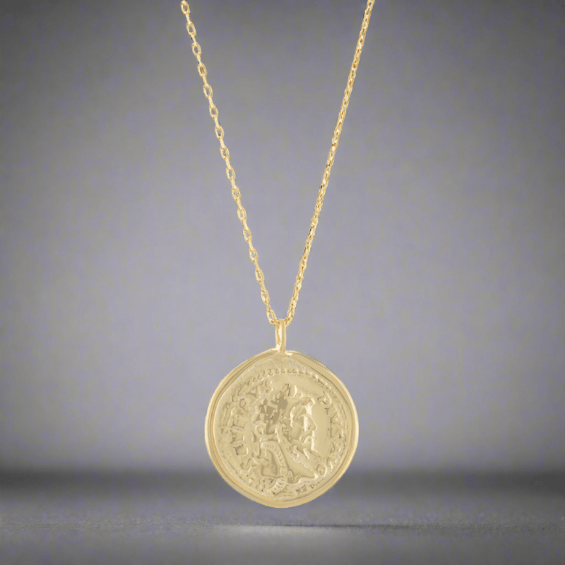 YGP Sterling 18.4mm Coin Pendant - Walter Bauman Jewelers