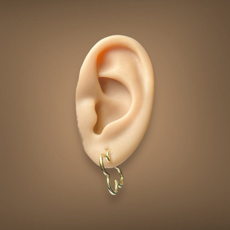 YGP Sterling 18mm Clover Shape Hoop Earrings - Walter Bauman Jewelers