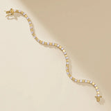 YGP Sterling 6.75" CZ Bracelet - Walter Bauman Jewelers