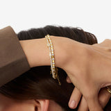YGP Sterling 6.75" CZ Bracelet - Walter Bauman Jewelers