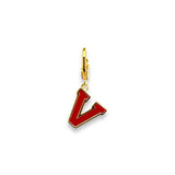 YGP Sterling Enamel "V" Charm - Walter Bauman Jewelers