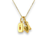 YGP Sterling Enamel "WO" Pendant - Walter Bauman Jewelers