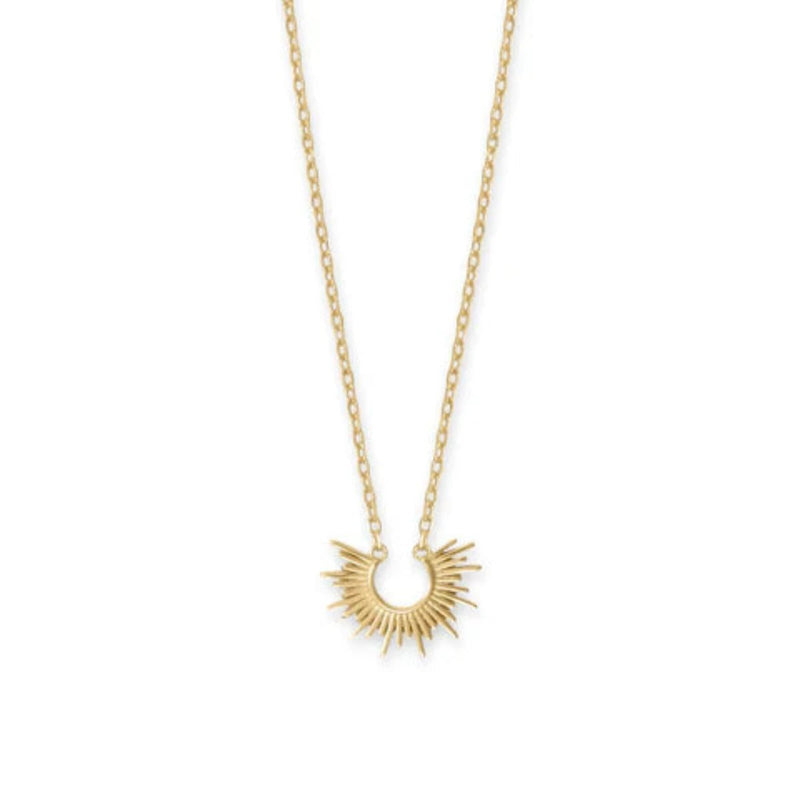 YGP Sterling Small Sunburst Necklace - Walter Bauman Jewelers