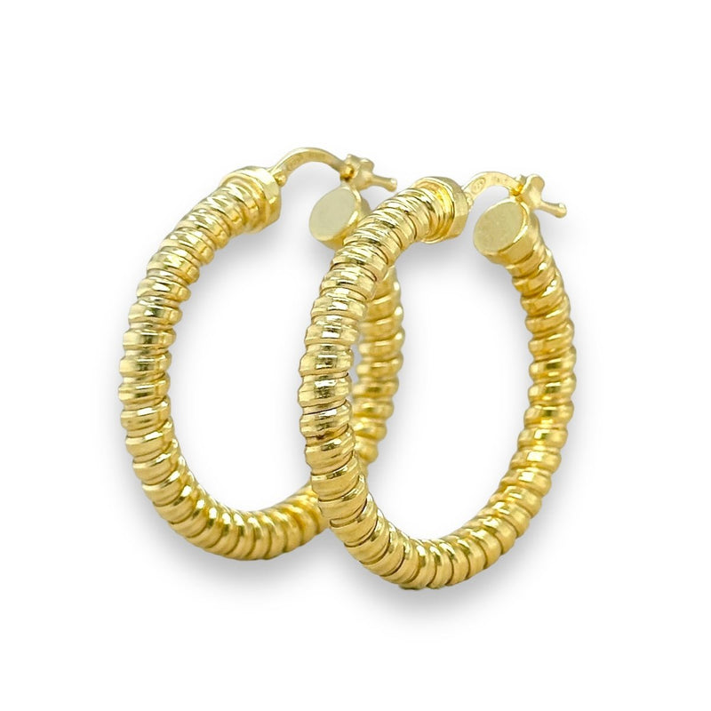 YGP Sterling Tubugas 30MM/4MM Hoop Earring - Walter Bauman Jewelers