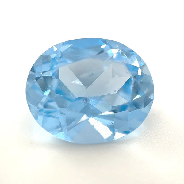 Estate 5.23ct Piedra preciosa suelta de espinela azul de corte ovalado