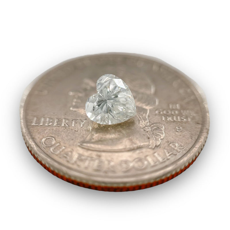 1.00ctw G/SI2 Heart Shape Diamond GIA #6223473683 - Walter Bauman Jewelers