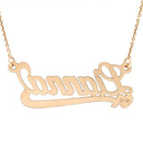 10K YG Script Name Necklace - Walter Bauman Jewelers