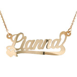 10K YG Script Name Necklace - Walter Bauman Jewelers