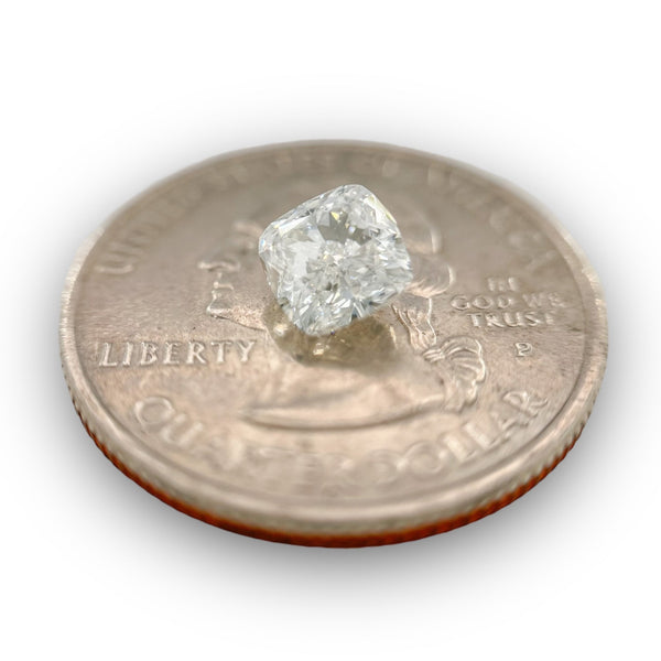 1.21ctw F/SI1 Cushion Cut Diamond GIA #2225140966 - Walter Bauman Jewelers