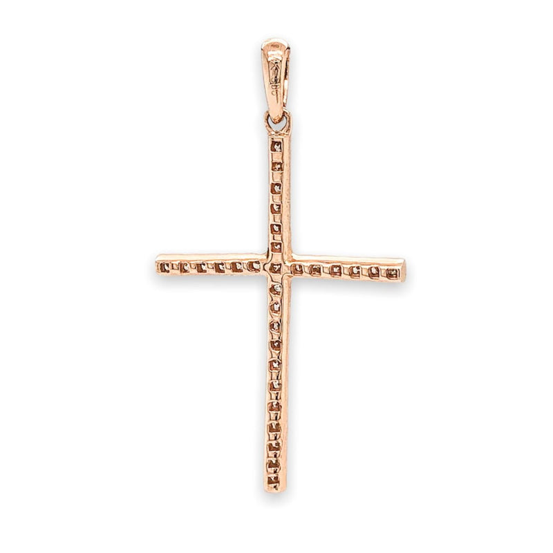 14K R Gold .30cttw Diamond Cross - Walter Bauman Jewelers