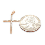 14K R Gold .30cttw Diamond Cross - Walter Bauman Jewelers