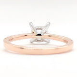 14K RG 0.21cttw G/I1 Diamond Engagement Ring Mounting - Walter Bauman Jewelers