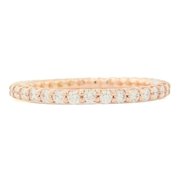 14K RG .50cttw Diamond Eternity Band - Walter Bauman Jewelers