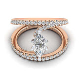 14K RG .66cttw Diamond Mounting - Walter Bauman Jewelers