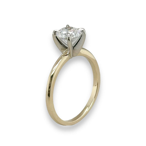 14K TT Gold 1.11ct D/VS2 Lab-Created Diamond Engagement Ring IGI#488132700 - Walter Bauman Jewelers