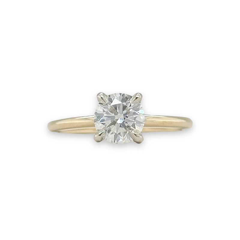 14K TT Gold 1.11ct D/VS2 Lab-Created Diamond Engagement Ring IGI#488132700 - Walter Bauman Jewelers