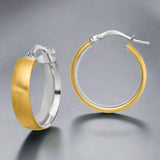 14K TT Hoop Earrings - Walter Bauman Jewelers