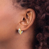 14K TT Small Double Hoop Earrings - Walter Bauman Jewelers