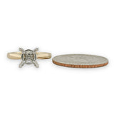 14K Two-Tone 4 Prong Mounting - Walter Bauman Jewelers