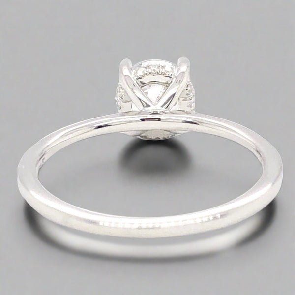 14K W Gold 0.05cttw Diamond Mounting - Walter Bauman Jewelers