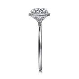 14K W Gold 0.06ctw Diamond Prong Mounting - Walter Bauman Jewelers