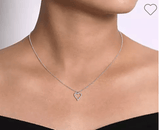 14K W Gold 0.11cttw Diamond Heart Pendant - Walter Bauman Jewelers