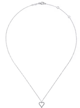 14K W Gold 0.11cttw Diamond Heart Pendant - Walter Bauman Jewelers
