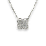 14K W Gold 0.24ctw Diamond Clover Pendant - Walter Bauman Jewelers