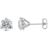 14K W Gold 0.50ctw D-E/VVS2 Lab-Created Diamond Earrings - Walter Bauman Jewelers