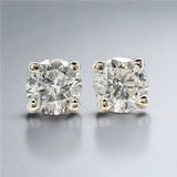 14K W Gold 0.50ctw G/I1 Lab-Created Diamond Earrings - Walter Bauman Jewelers