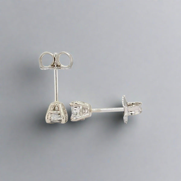 14K W Gold 0.50ctw G/I1 Lab-Created Diamond Earrings - Walter Bauman Jewelers