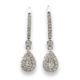 14K W Gold 0.54ctw Diamond Drop Earrings - Walter Bauman Jewelers