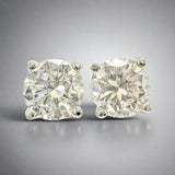 14K W Gold 0.71ctw F/VS1 Lab-Created Diamond Earrings - Walter Bauman Jewelers