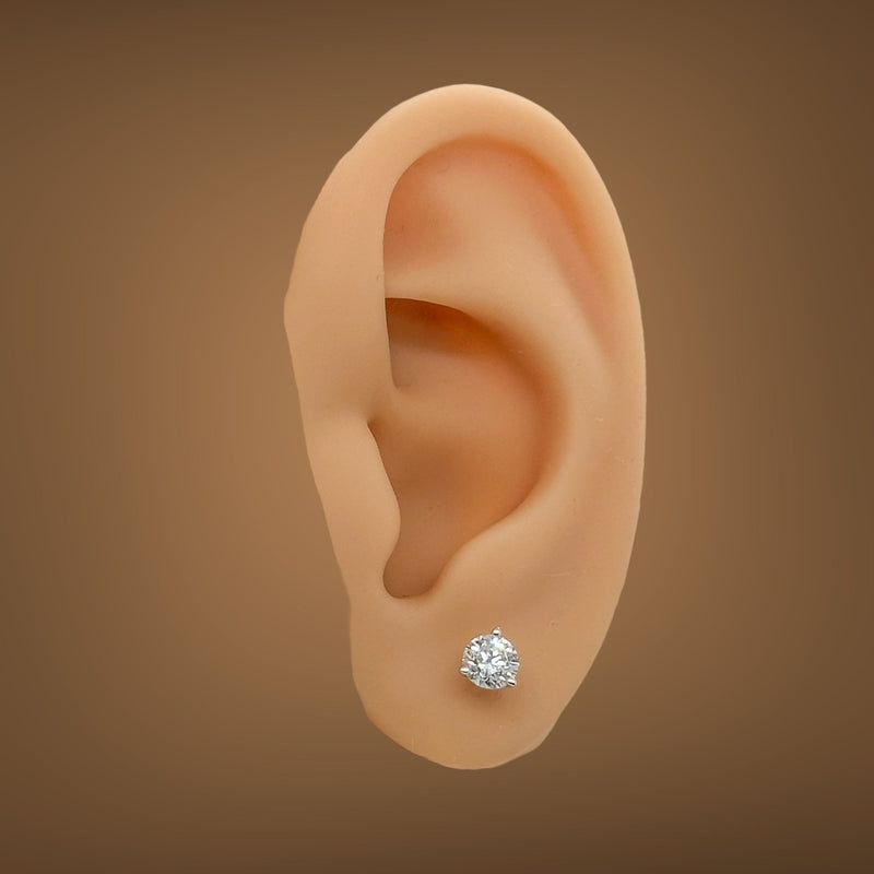 14K W Gold 0.81ctw F/VS1 Lab-Created Diamond Earrings - Walter Bauman Jewelers