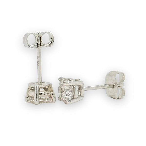 14K W Gold 0.82ctw G/VS1 Lab-Created Diamond Earrings - Walter Bauman Jewelers