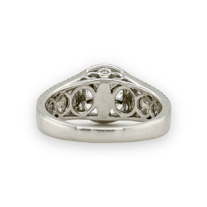 14K W Gold 1.03ctw H-I/I1 Diamond Mounting Ring - Walter Bauman Jewelers