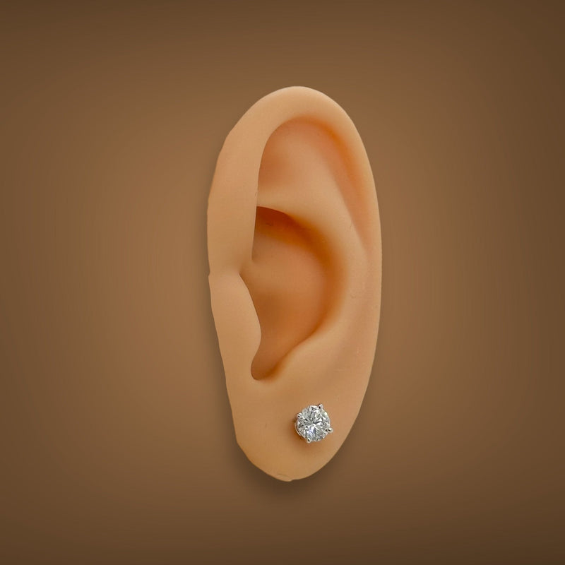 14K W Gold 1.06ctw F/VS1 Lab-Created Diamond Earrings - Walter Bauman Jewelers