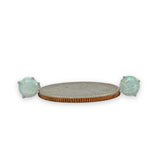 14K W Gold 1.15cttw 6mm Round Opal Earrings - Walter Bauman Jewelers