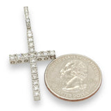 14K W Gold 1.20ctw H-I/SI1-2 Diamond Cross Pendant - Walter Bauman Jewelers