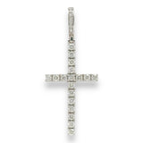 14K W Gold 1.20ctw H-I/SI1-2 Diamond Cross Pendant - Walter Bauman Jewelers