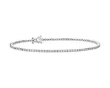 14K W Gold 1.25ctw E-F/VS1 Lab-Created Diamond Tennis Bracelet - Walter Bauman Jewelers