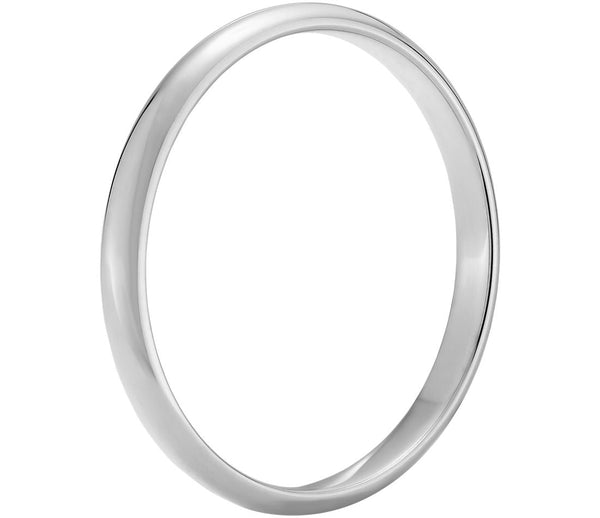 14K W Gold 1.5mm Light Thin Wedding Band - Walter Bauman Jewelers