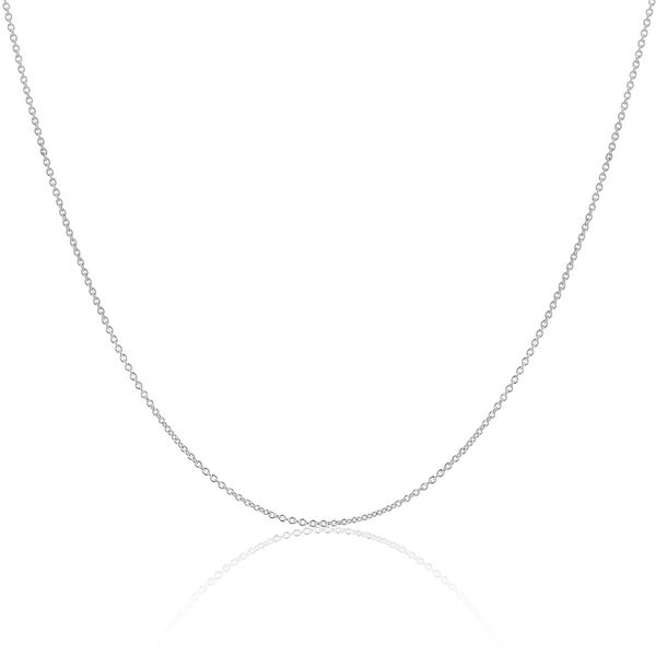 14K W Gold 16-17-18" Light Cable Chain - Walter Bauman Jewelers