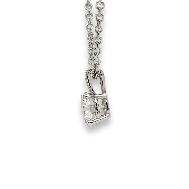 14K W Gold 1.60ct E/VS1 Lab-Created Diamond Pendant IGI#575392434 - Walter Bauman Jewelers