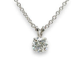 14K W Gold 1.60ct E/VS1 Lab-Created Diamond Pendant IGI#575392434 - Walter Bauman Jewelers